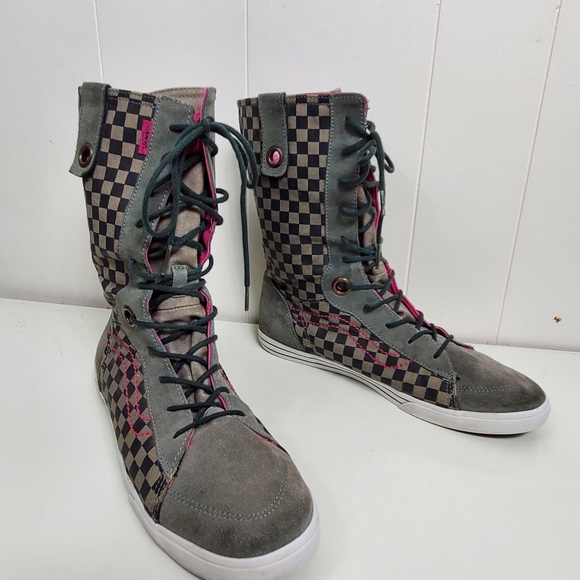 vans knee high shoes